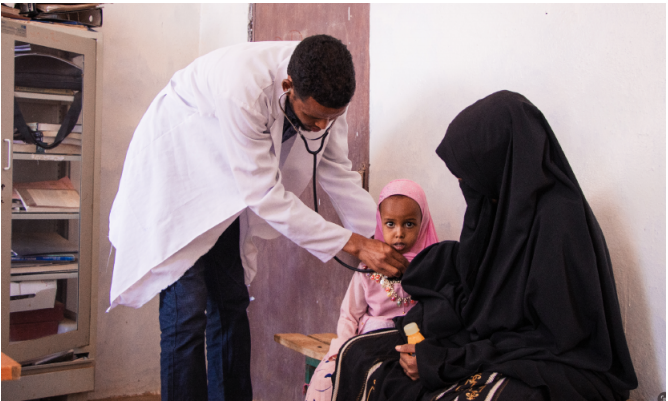 Mobile health and nutrition team in the field