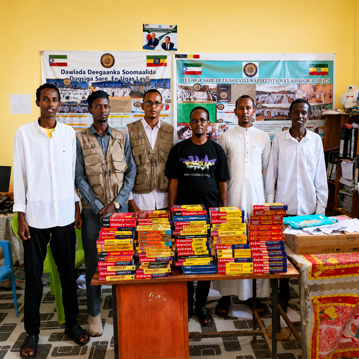 Handover of Reference Books to Ugas Layli school of Gode