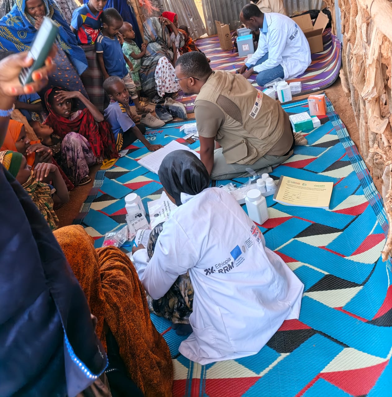 Mobile health and nutrition team in the field